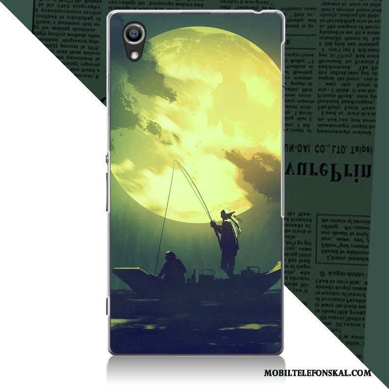 Sony Xperia Z2 Fallskydd Fodral Purpur Nubuck Enkel Skal Telefon