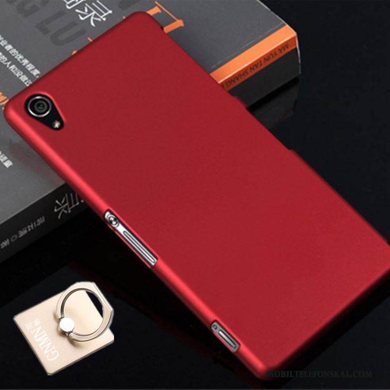 Sony Xperia Z2 Skal Telefon Nubuck Skydd Fallskydd Hård Fodral Svart
