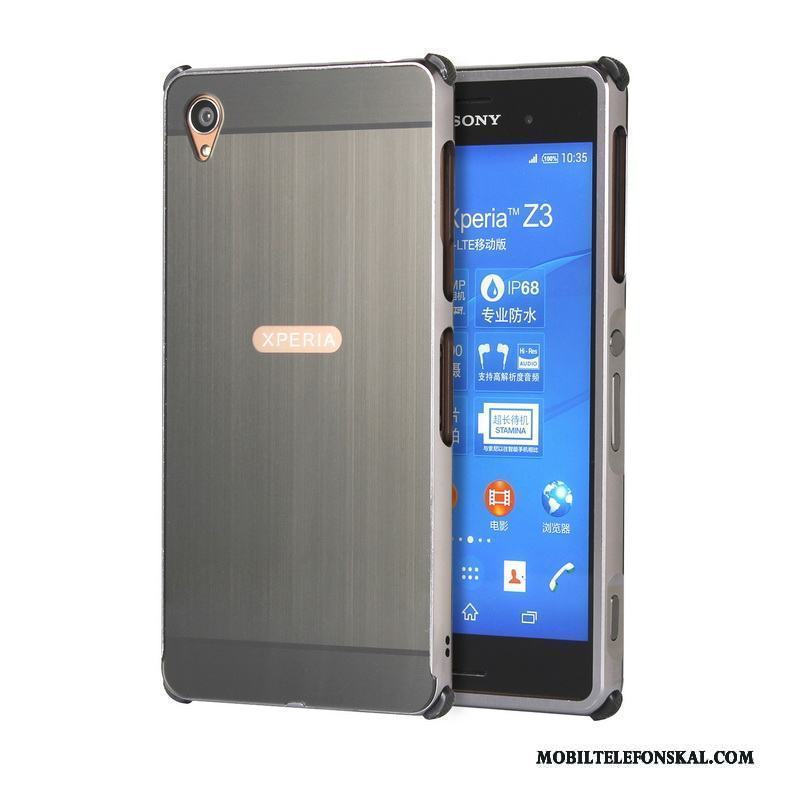 Sony Xperia Z3+ Bakre Omslag Skal Metall Telefon Skydd Fodral Rosa Guld