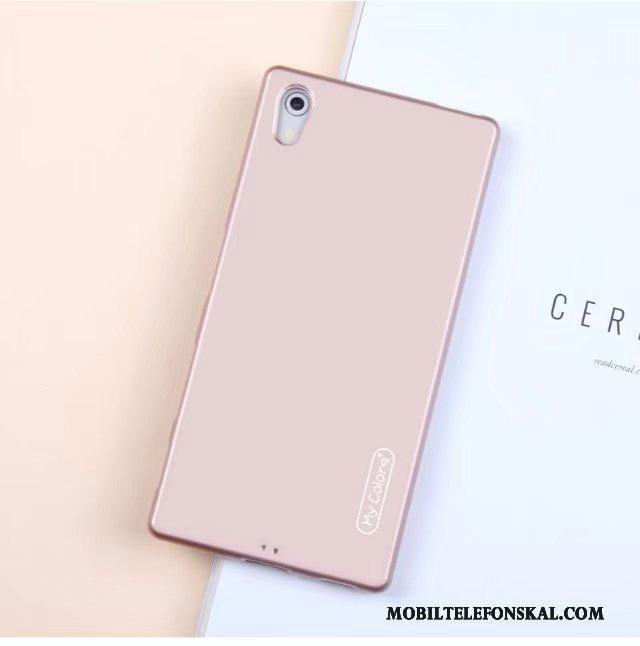 Sony Xperia Z5 Fodral Mjuk Fallskydd Silikon Skal Telefon Gul Nubuck