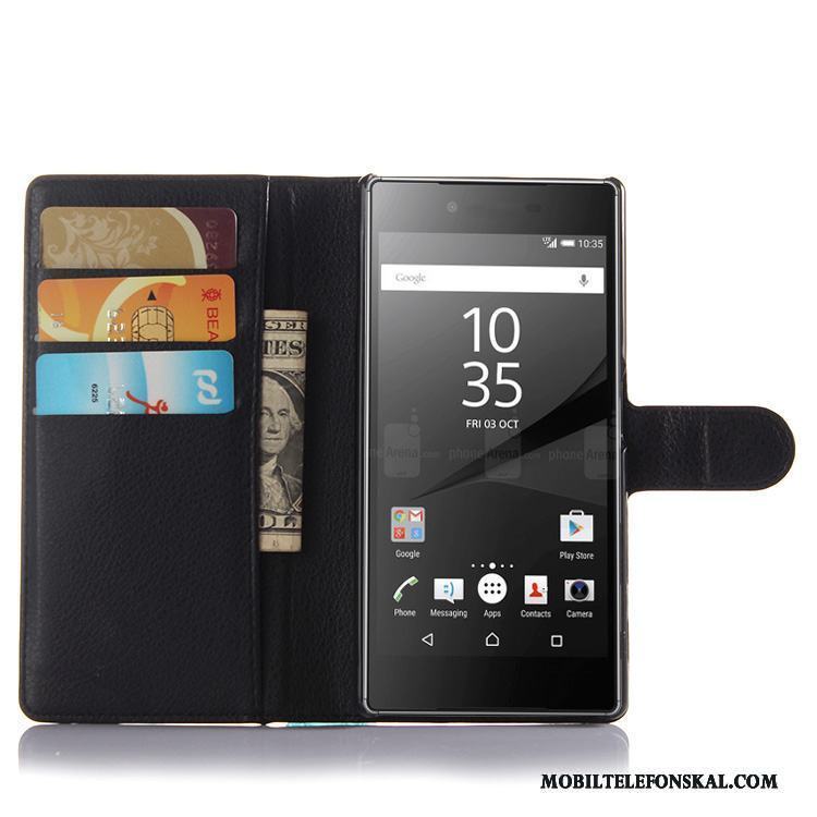 Sony Xperia Z5 Plånbok Mobil Telefon Skal Skydd Fodral Telefon Läderfodral
