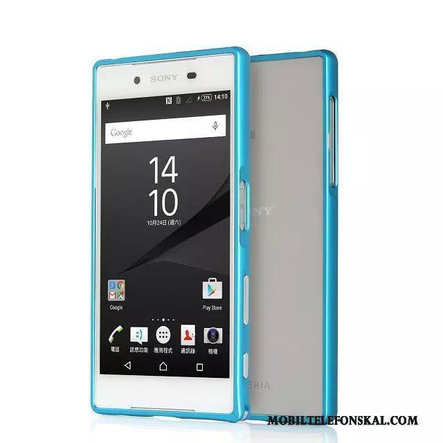 Sony Xperia Z5 Skal Skydd Grön Frame Metall Mobil Telefon Fodral