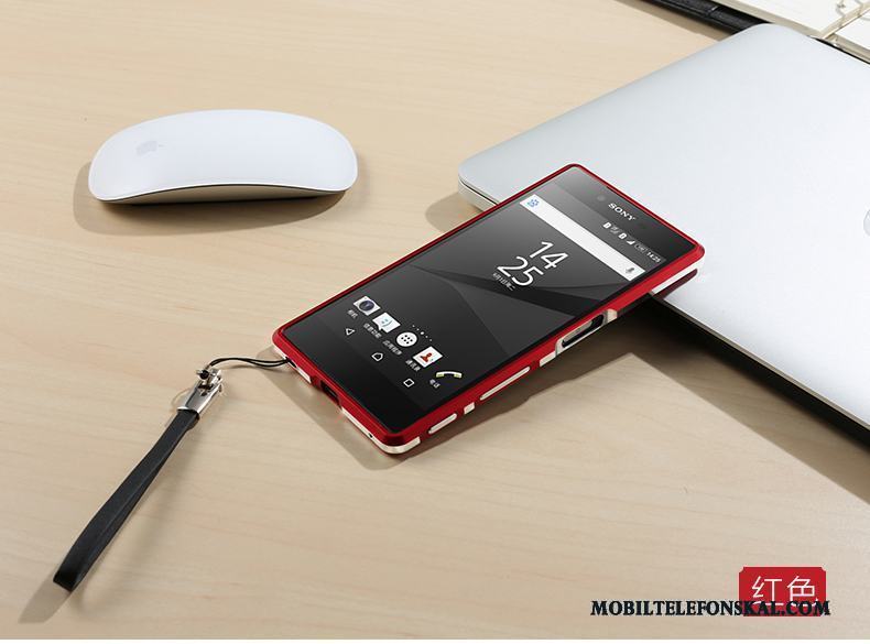 Sony Xperia Z5 Skal Skydd Grön Frame Metall Mobil Telefon Fodral