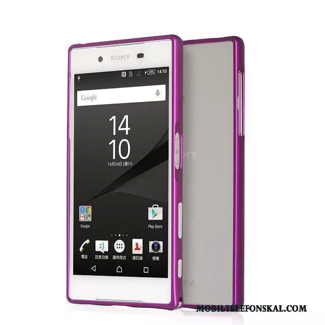 Sony Xperia Z5 Skal Skydd Grön Frame Metall Mobil Telefon Fodral