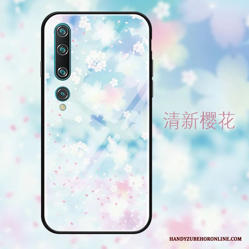 Xiaomi Mi 10 Kyla Hängsmycken Mode Spegel Cherry Skal Telefon Fantasi