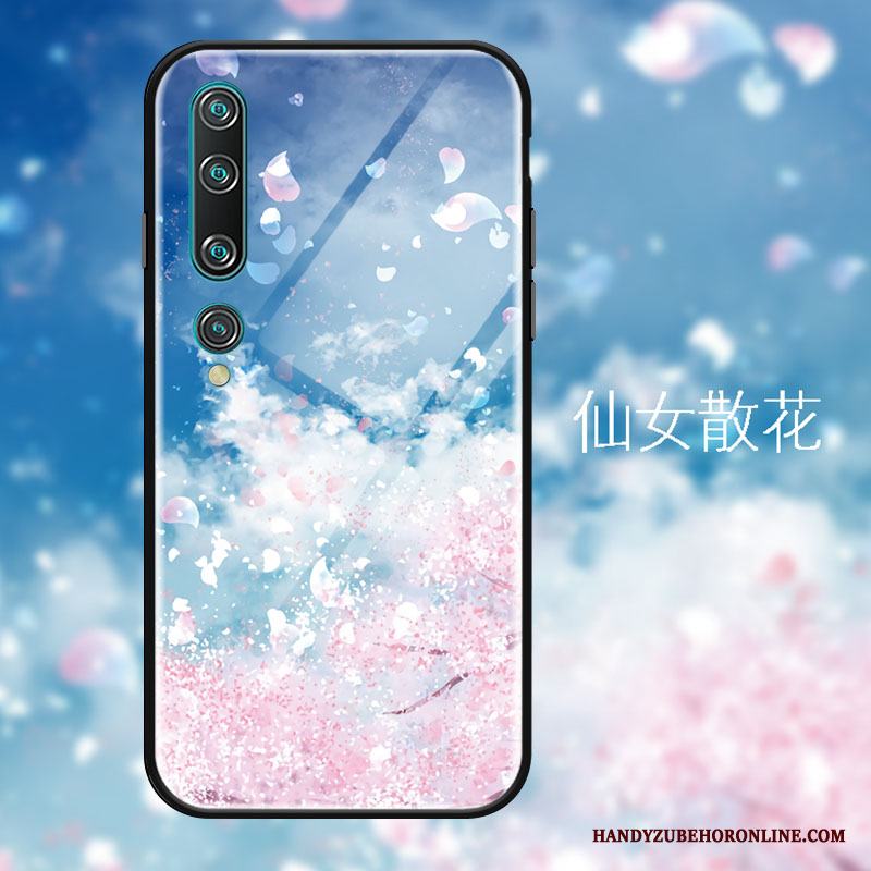 Xiaomi Mi 10 Kyla Hängsmycken Mode Spegel Cherry Skal Telefon Fantasi