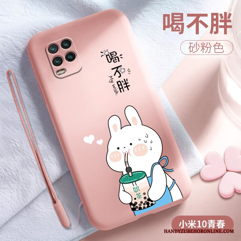 Xiaomi Mi 10 Lite Fallskydd Silikon Enkel All Inclusive Par Liten Skal Telefon