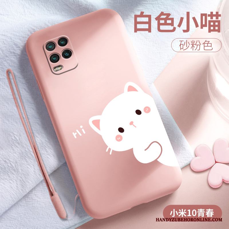 Xiaomi Mi 10 Lite Fallskydd Silikon Enkel All Inclusive Par Liten Skal Telefon