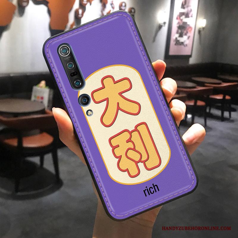 Xiaomi Mi 10 Pro Rikedom Läder Liten Kreativa Fallskydd Skal Råtta