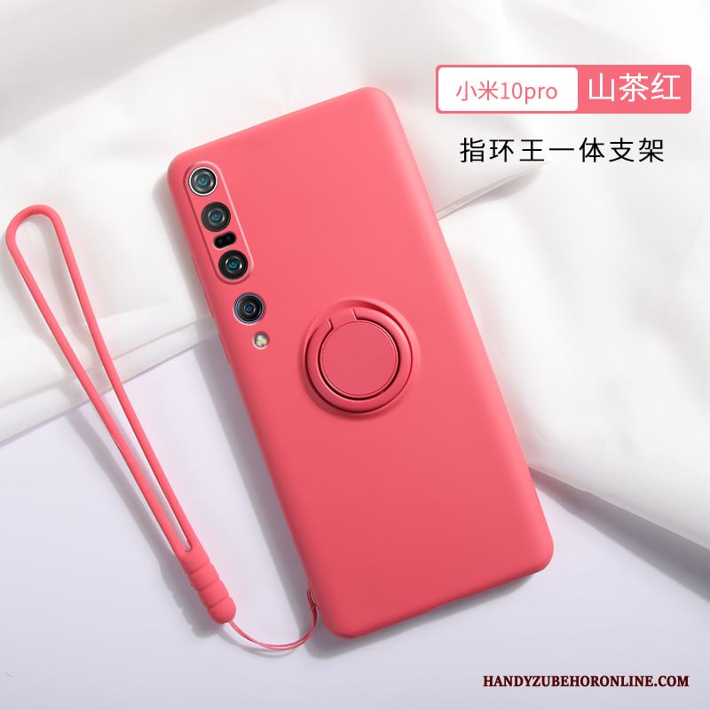 Xiaomi Mi 10 Pro Skal Fallskydd Telefon Blå Slim Net Red Nubuck