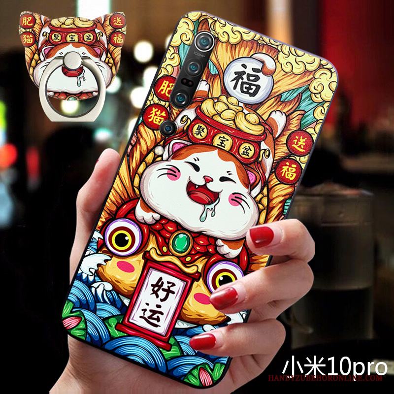 Xiaomi Mi 10 Pro Skal Kreativa Vacker Silikon Liten Tecknat Fodral Mjuk