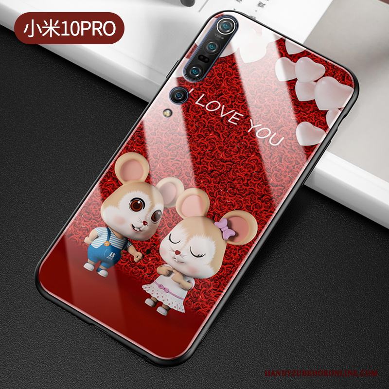 Xiaomi Mi 10 Pro Skal Net Red Kreativa Skydd Personlighet Trend Glas Fallskydd