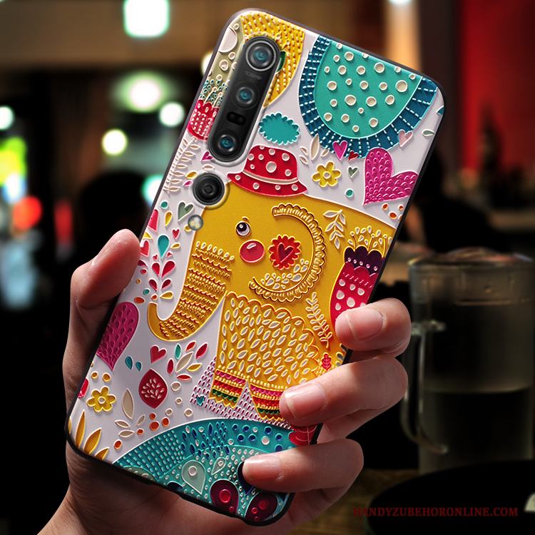 Xiaomi Mi 10 Pro Skal Vacker Nubuck Ny Telefon Fallskydd Blå