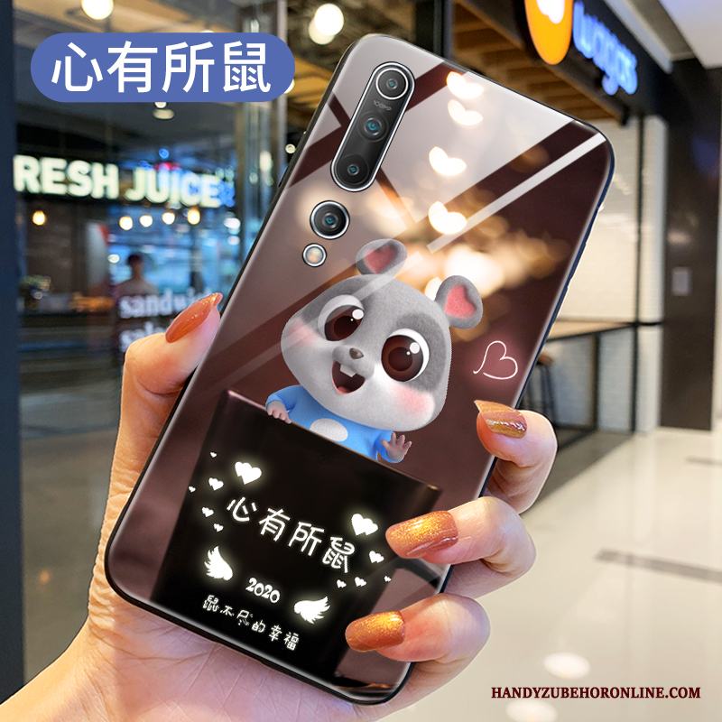 Xiaomi Mi 10 Skal Blå Personlighet Liten Fodral Kreativa Tecknat All Inclusive