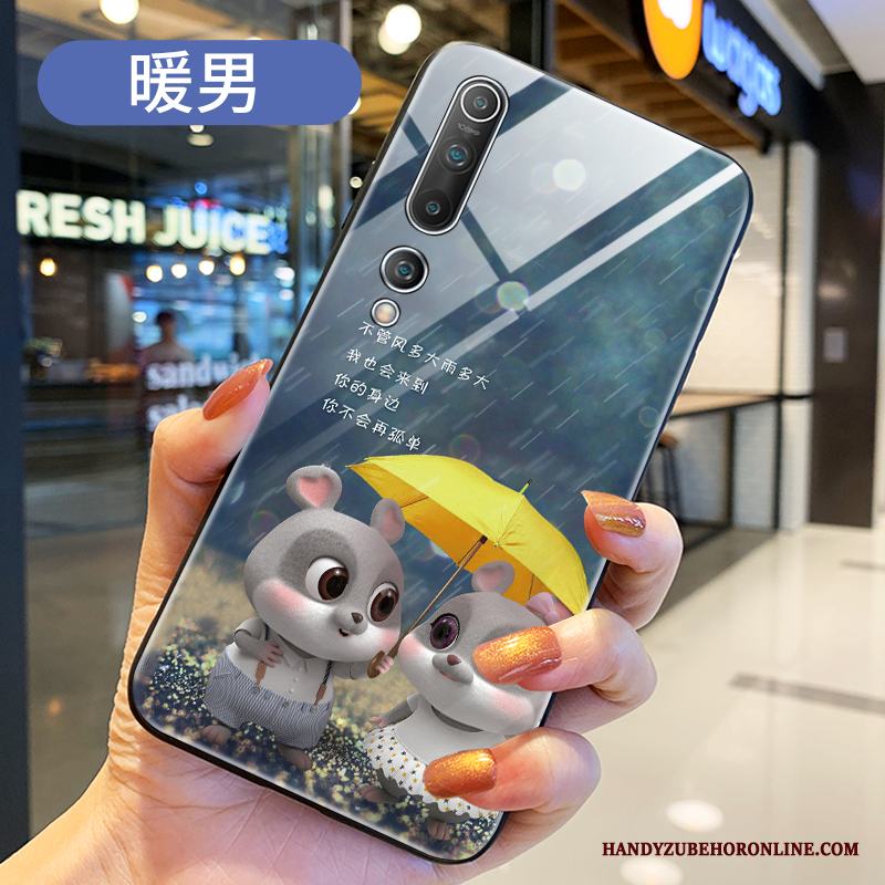 Xiaomi Mi 10 Skal Blå Personlighet Liten Fodral Kreativa Tecknat All Inclusive