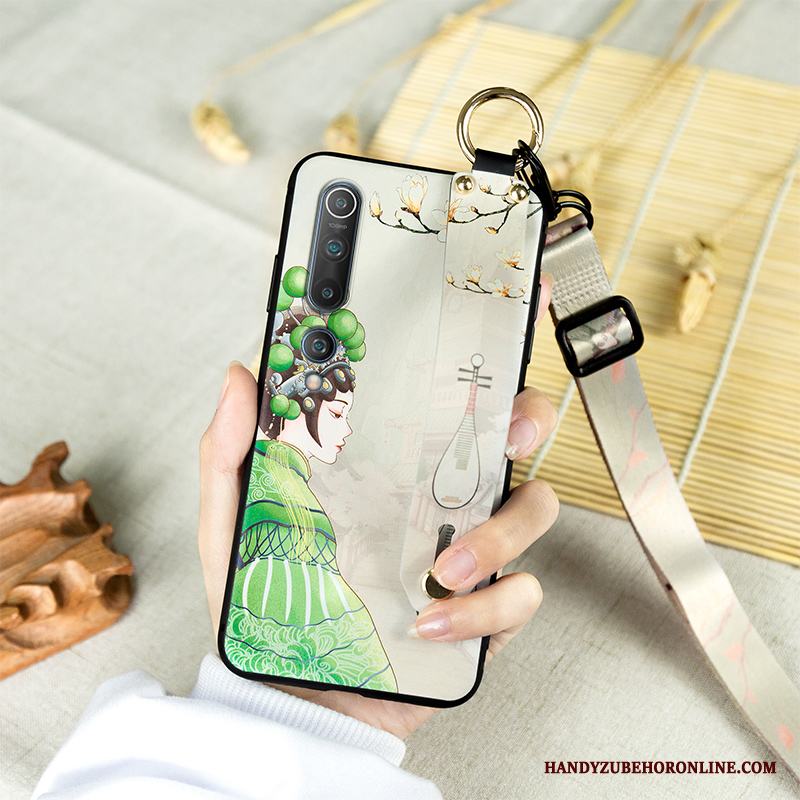 Xiaomi Mi 10 Skal Peking Opera Personlighet Fodral Mjuk Kinesisk Stil Skydd Kreativa