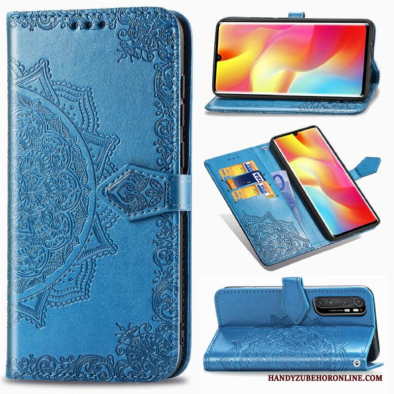 Xiaomi Mi Note 10 Lite All Inclusive Läderfodral Clamshell Kort Liten Fallskydd Skal Telefon