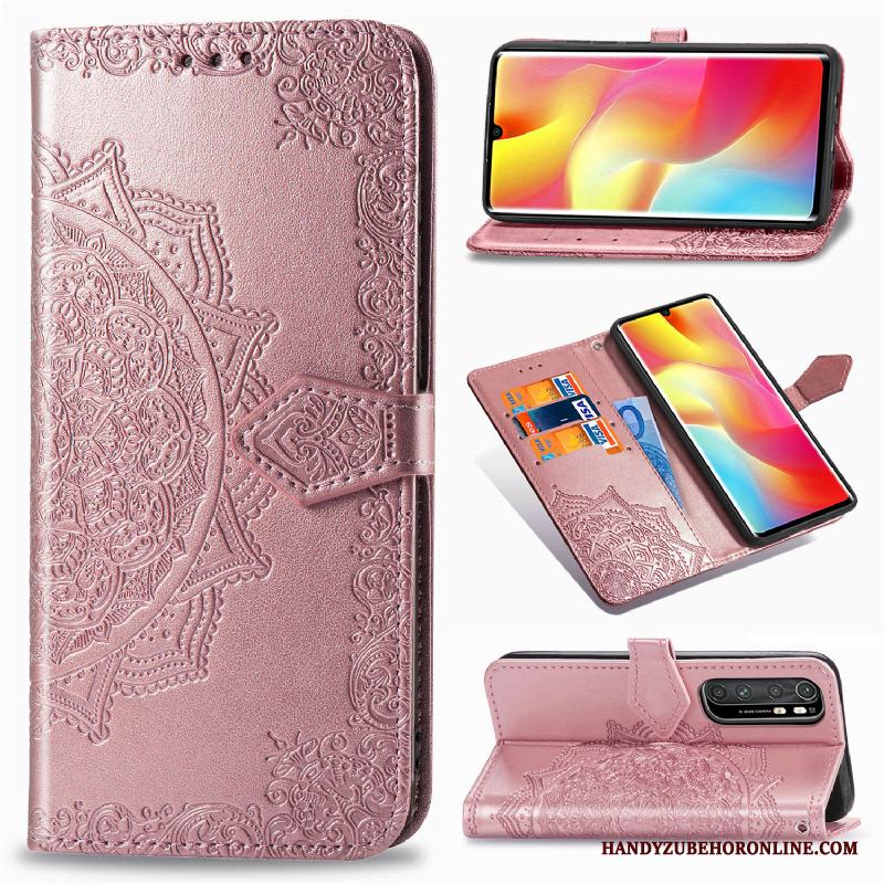 Xiaomi Mi Note 10 Lite All Inclusive Läderfodral Clamshell Kort Liten Fallskydd Skal Telefon