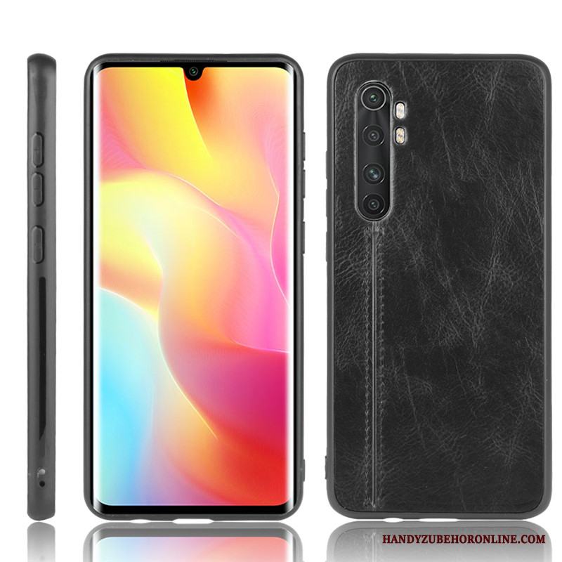 Xiaomi Mi Note 10 Lite Cow Ungdom Röd Skydd Läderfodral Mönster Skal Telefon