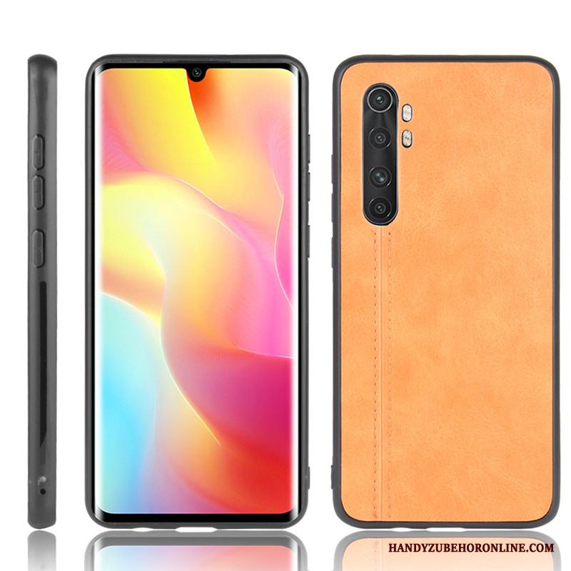 Xiaomi Mi Note 10 Lite Cow Ungdom Röd Skydd Läderfodral Mönster Skal Telefon