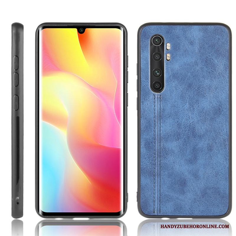 Xiaomi Mi Note 10 Lite Cow Ungdom Röd Skydd Läderfodral Mönster Skal Telefon