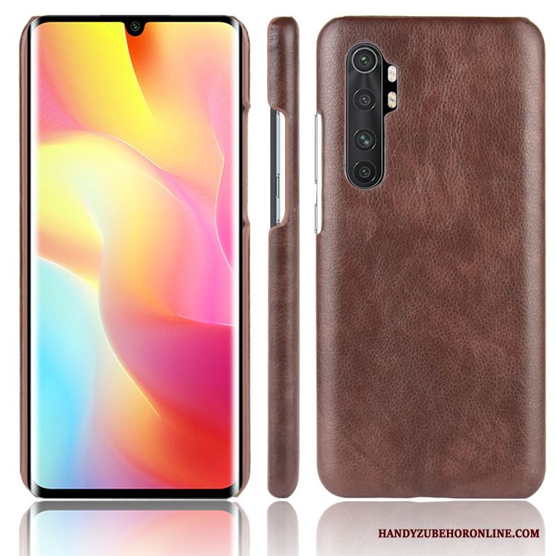 Xiaomi Mi Note 10 Lite Fodral Läder Skydd Skal Telefon Ungdom Mönster Litchi