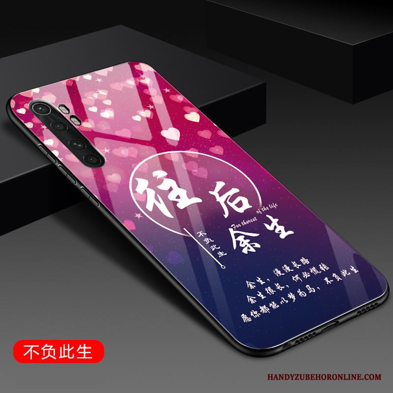 Xiaomi Mi Note 10 Lite Glas Fallskydd Hård Ungdom Blå Skal Telefon Fodral