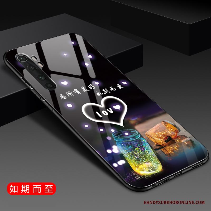 Xiaomi Mi Note 10 Lite Glas Fallskydd Hård Ungdom Blå Skal Telefon Fodral