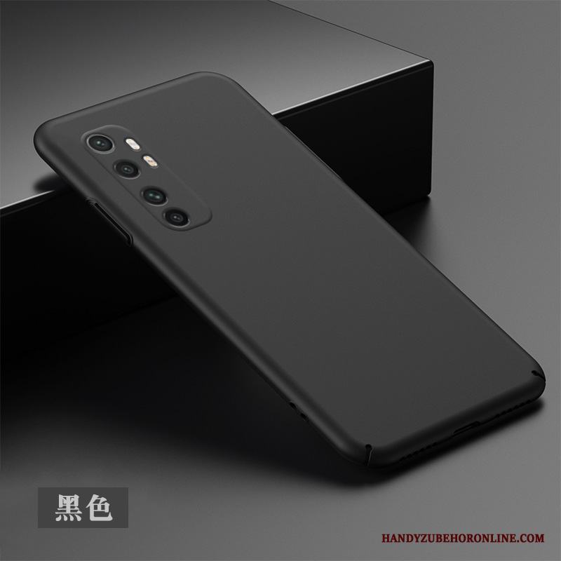 Xiaomi Mi Note 10 Lite Hård Skal Telefon Svart Enkel All Inclusive Nubuck Liten