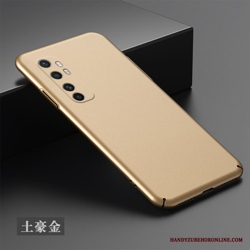 Xiaomi Mi Note 10 Lite Hård Skal Telefon Svart Enkel All Inclusive Nubuck Liten