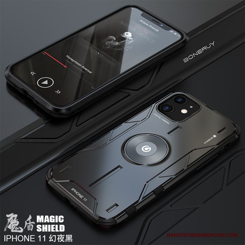 iPhone 11 Kreativa Net Red Skal Telefon Skydd Personlighet Fodral Metall