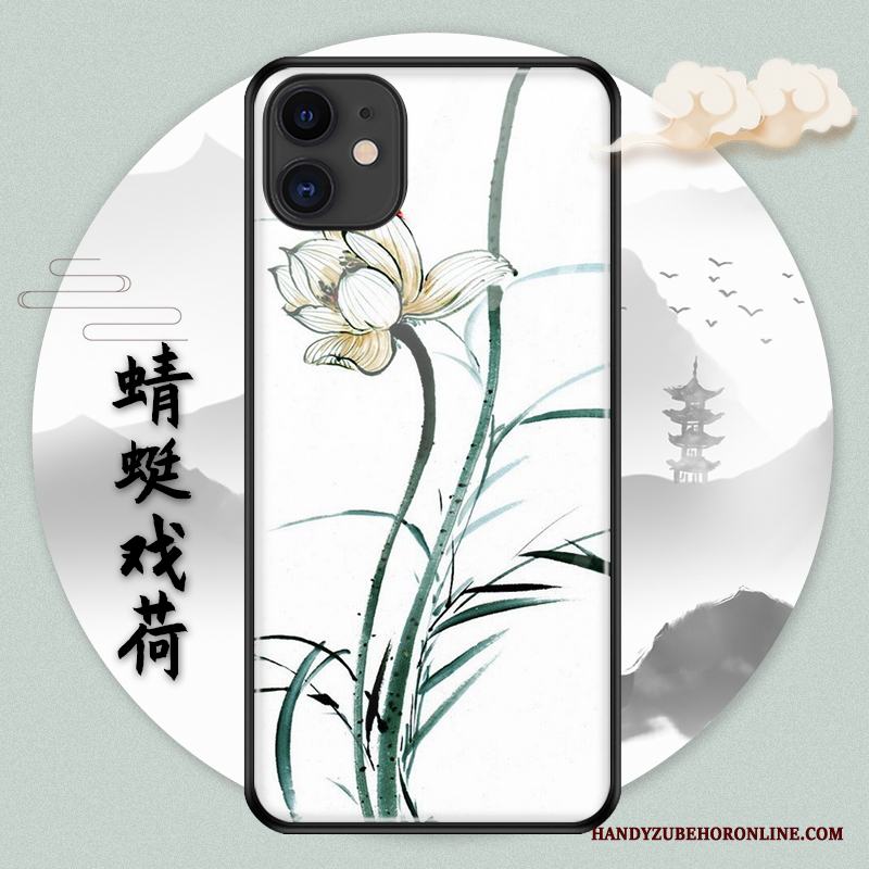 iPhone 11 Pro Hård Skal Kreativa Fodral Glas Mjuk Grön