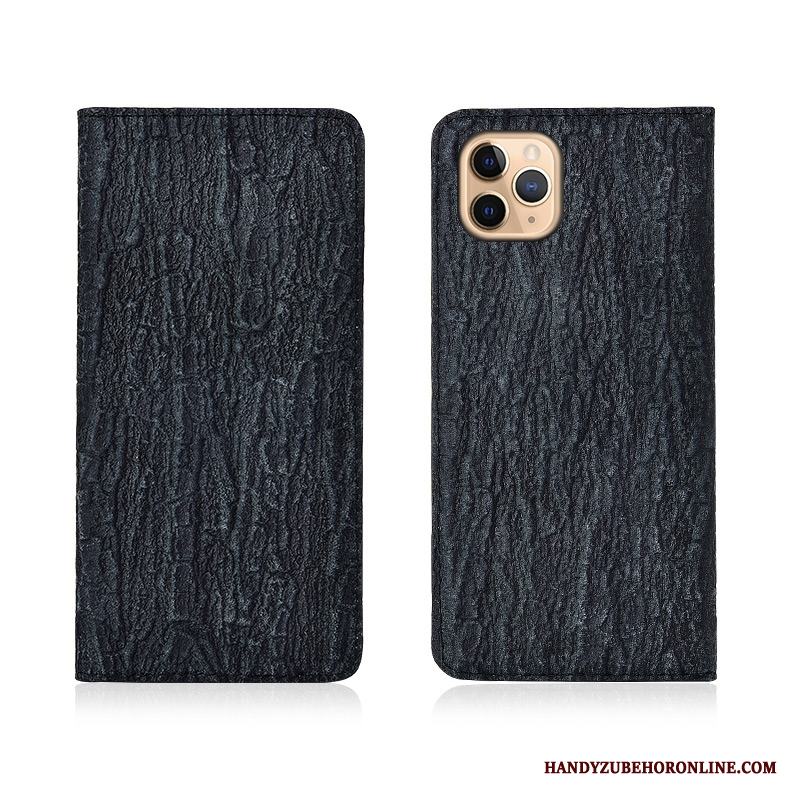 iPhone 11 Pro Max Kreativa Fodral Skal Telefon Läder Vit Tree Silikon