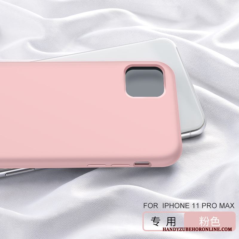 iPhone 11 Pro Max Personlighet Rosa Skydd Fallskydd Skal Silikon Telefon