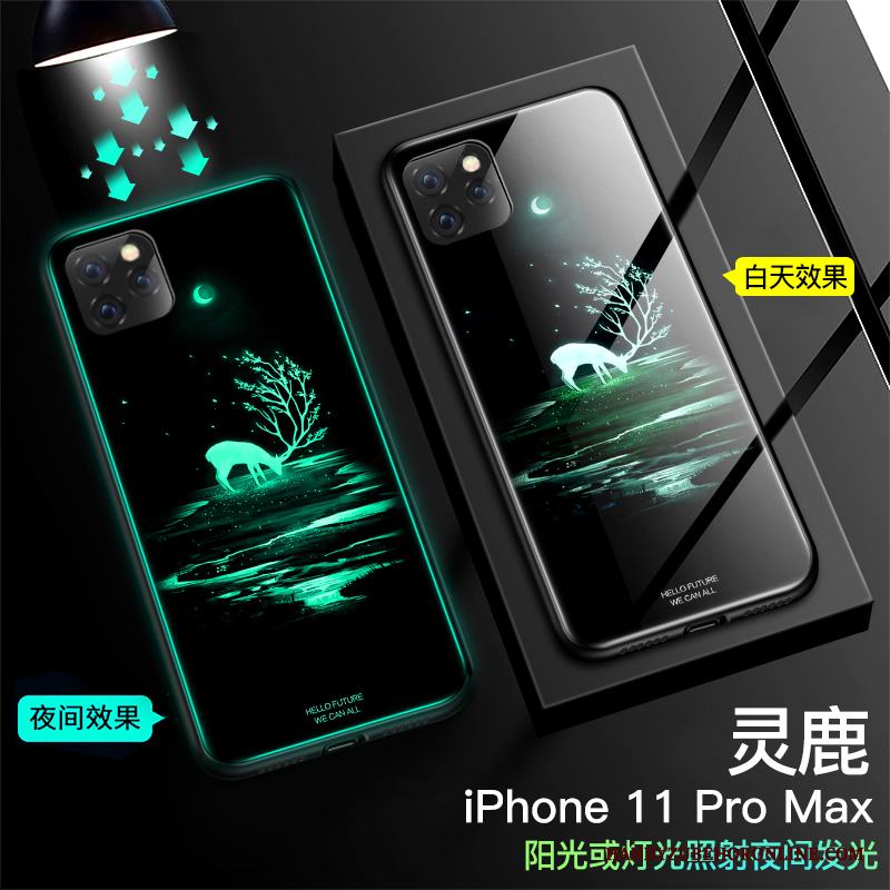 iPhone 11 Pro Max Spegel Skal Telefon Trend Fallskydd Kreativa Ny Svart