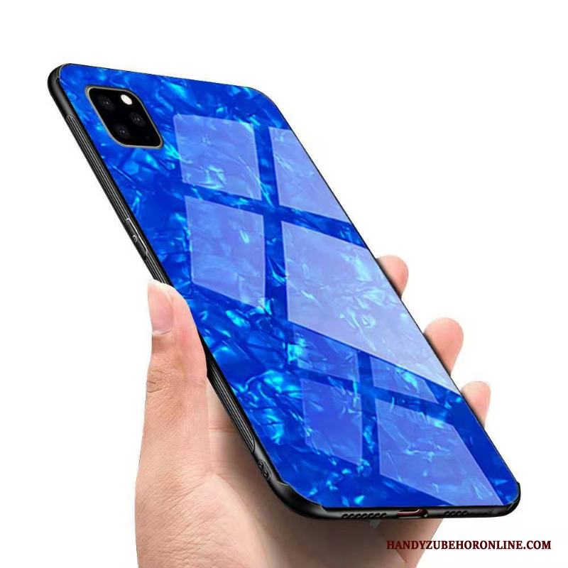 iPhone 11 Pro Röd Lätt Och Tunt Mönster Skal Fallskydd Fodral Glas