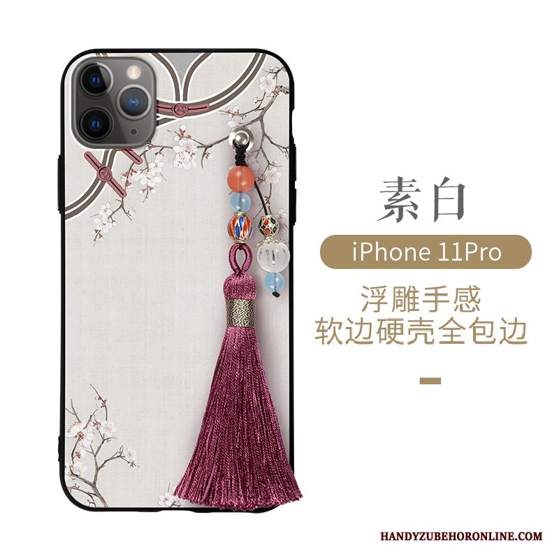 iPhone 11 Pro Skal All Inclusive Kinesisk Stil Slim Vind Silikon Hård