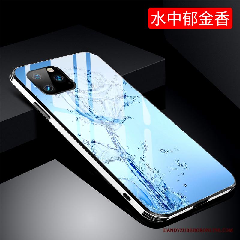 iPhone 11 Pro Skal Fodral Ny Skydd Blå Spegel Fallskydd Trend Varumärke