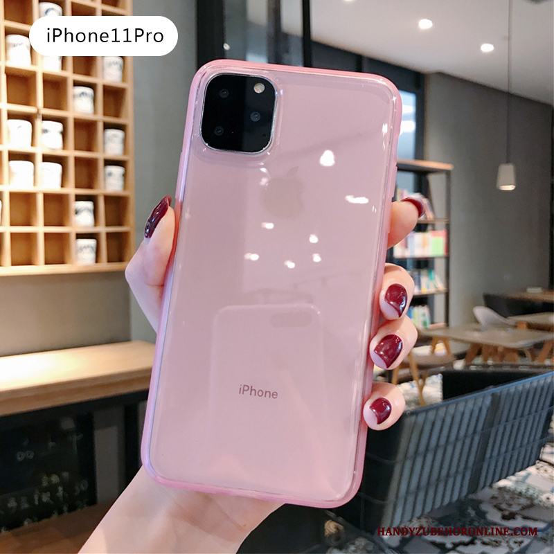 iPhone 11 Pro Skal Fodral Silikon Vit Personlighet Skydd Mjuk Enkel