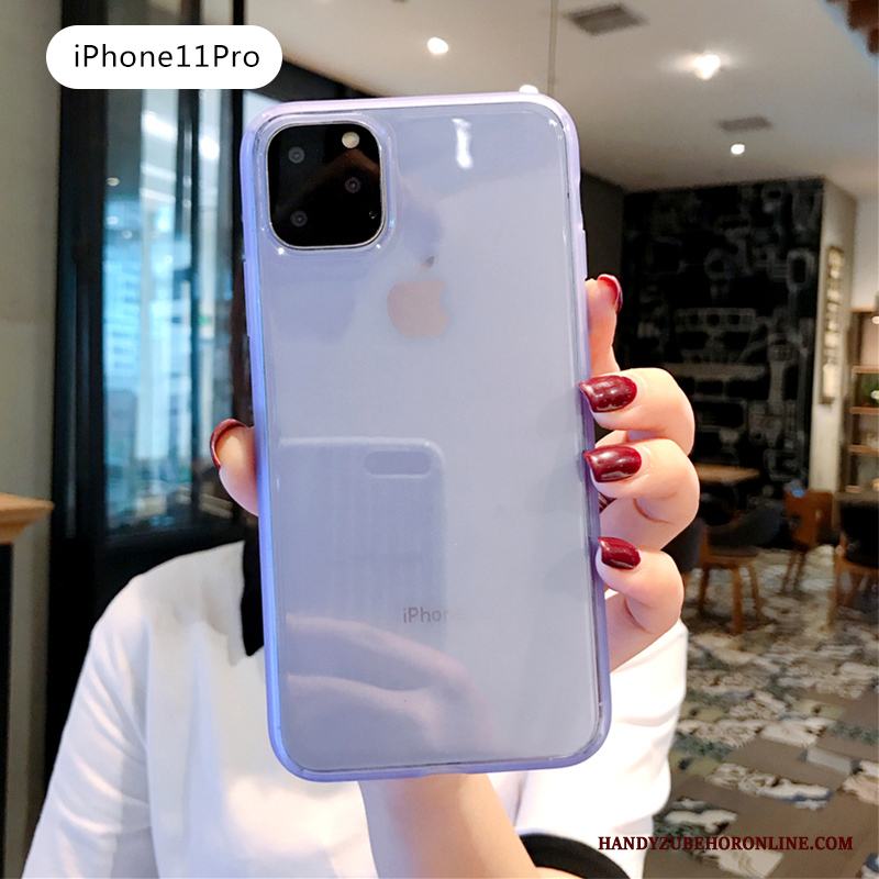 iPhone 11 Pro Skal Fodral Silikon Vit Personlighet Skydd Mjuk Enkel