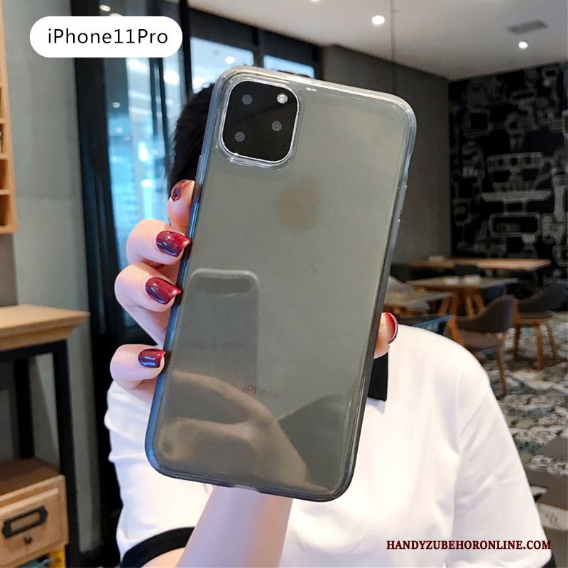 iPhone 11 Pro Skal Fodral Silikon Vit Personlighet Skydd Mjuk Enkel