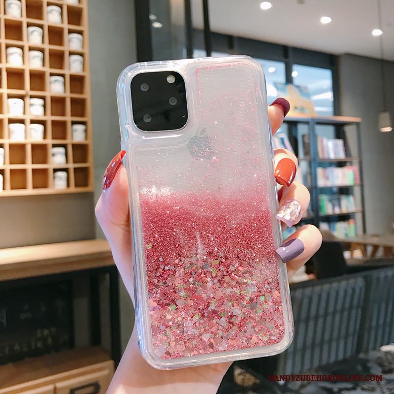 iPhone 11 Pro Skal Net Red Vacker Mjuk Tecknat Trend Varumärke Kvicksand Rosa