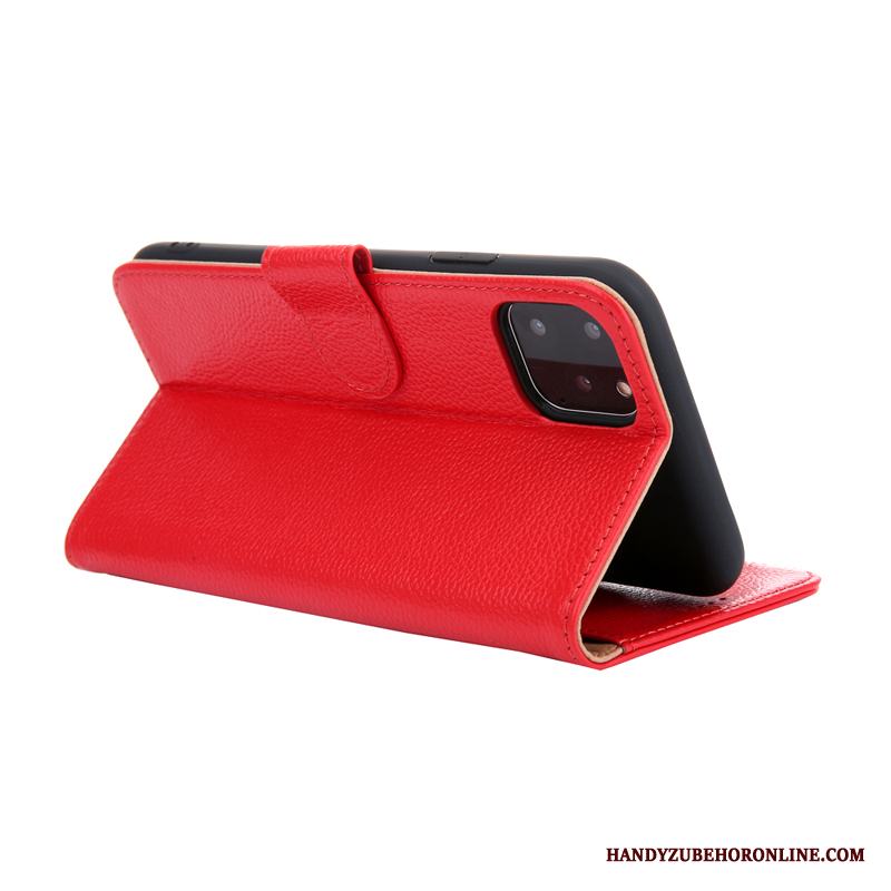 iPhone 11 Pro Skal Telefon All Inclusive Clamshell Högt Utbud Läderfodral Fallskydd Kvalitet