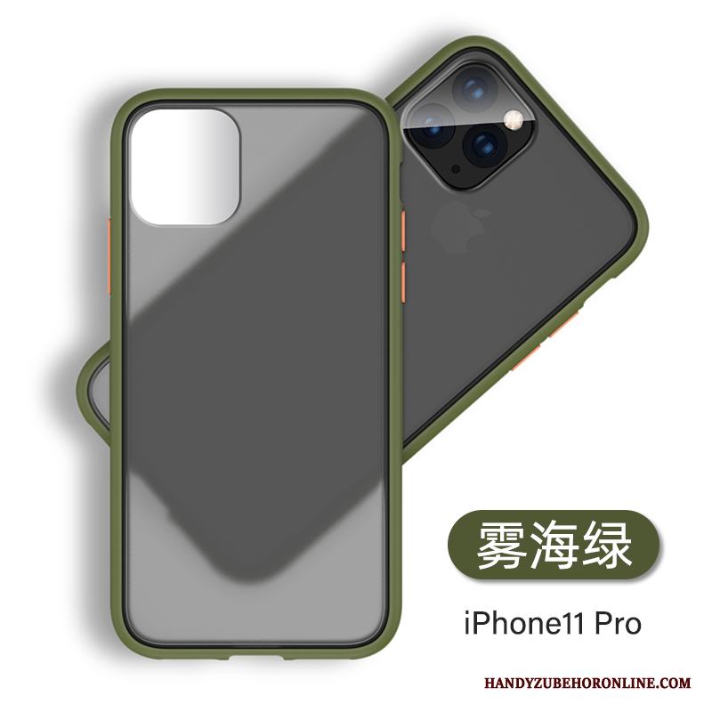 iPhone 11 Pro Slim Skal Telefon Blå Transparent Nubuck Trend Varumärke Silikon