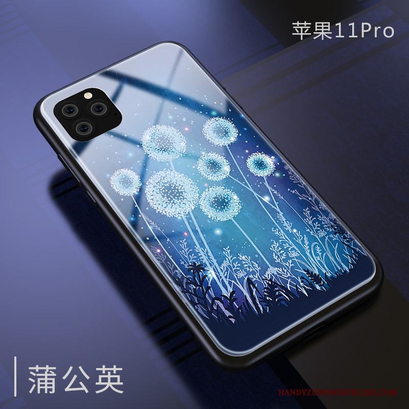 iPhone 11 Pro Spegel Slim Blå Fallskydd Fodral Silikon Skal Telefon