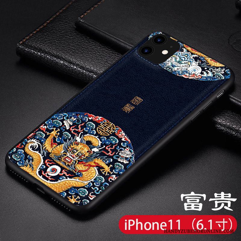 iPhone 11 Skal Trend Fodral Läder Fallskydd All Inclusive Skärmskydd Film Mönster