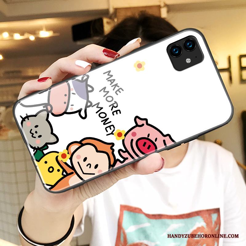 iPhone 11 Skal Vit Kreativa Par Vacker Skydd Spegel Slim