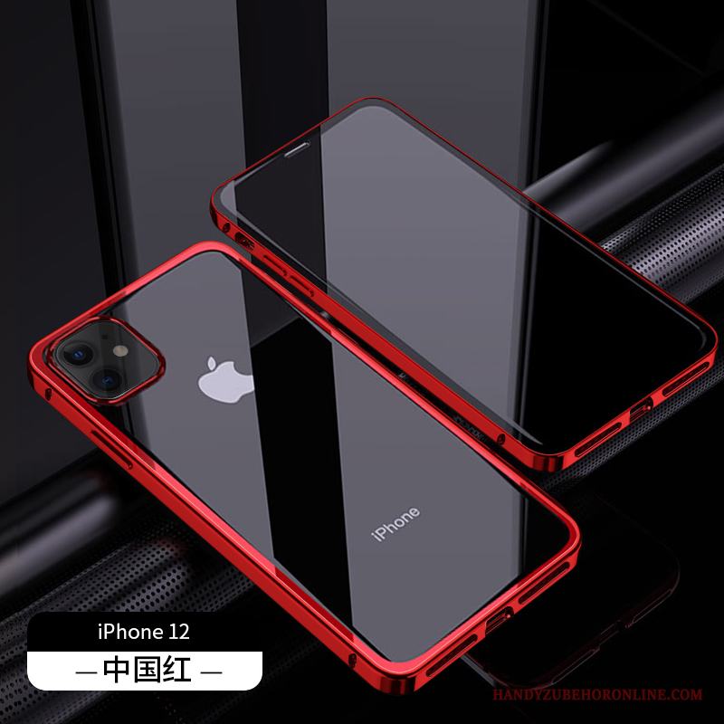 iPhone 12 Fallskydd Trend Varumärke Högt Utbud Reversibel Net Red Lyxiga Skal Telefon