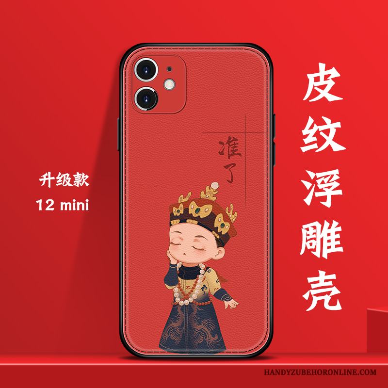 iPhone 12 Mini Skal Personlighet Kinesisk Stil Trend Varumärke All Inclusive Grön Vind Kreativa