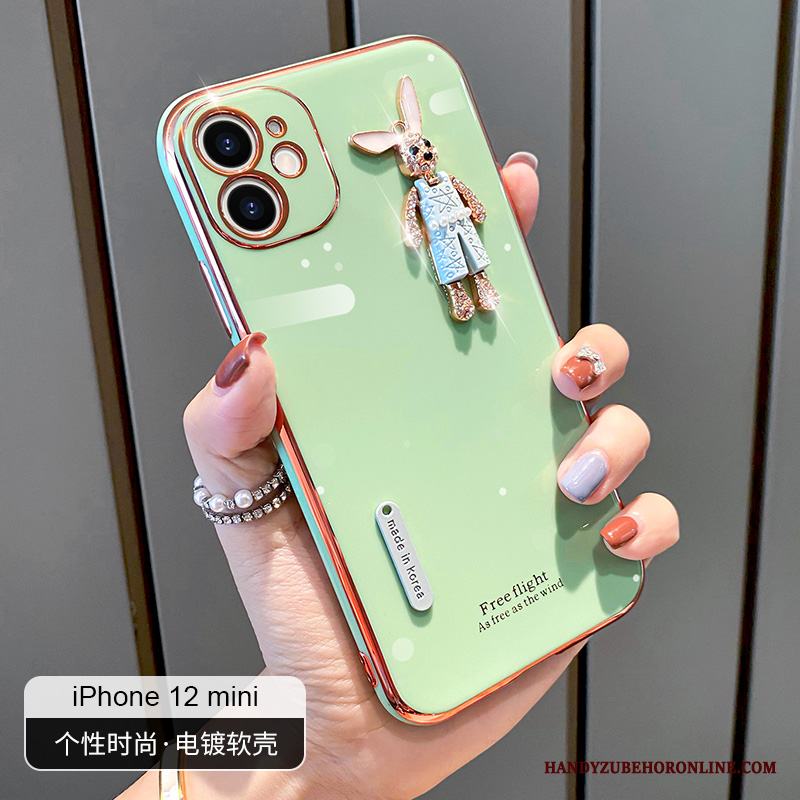 iPhone 12 Mini Skydd Blå Silikonskal Slim Skal Telefon Fallskydd Vind